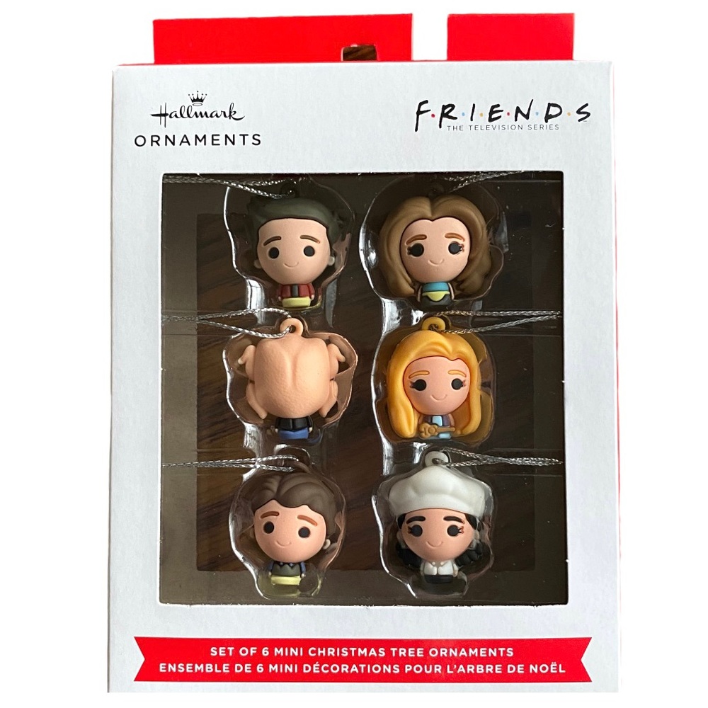 Friends Ornaments Set of 6 Chandler Monica